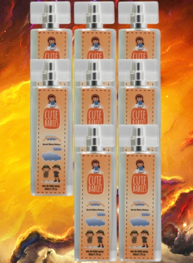 Cute 8 Pieces Babies Jasmine Flower Perfume 50ml EDT - Image 1