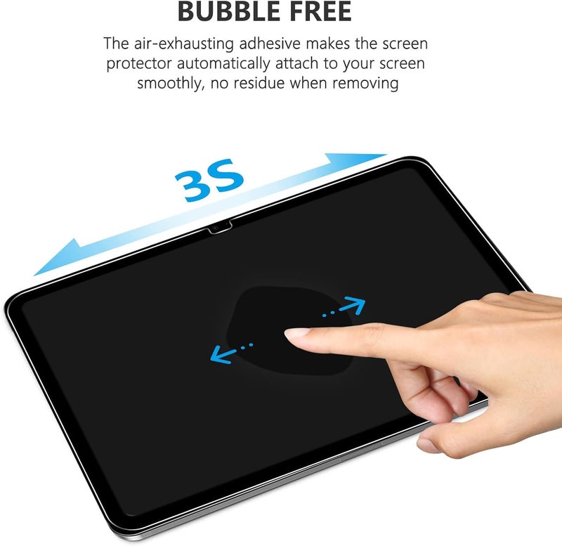 ANYOUI Pack Screen Protector For Ipad 10Th Generation 2022, Screen Protector A2696/A2757/A2777， 9H Hardness Tempered Glass Film For Ipad 10 Screen Protector, 10.9 Inch, Hd Clear - Image 4