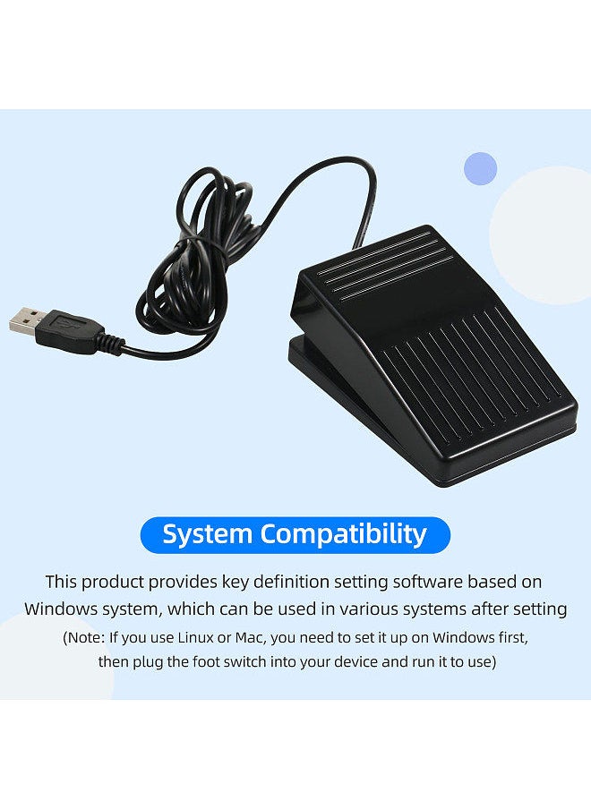 FS22-PM USB Single Foot Switch Multifunctional Customized Foot Pedal Mechanical Switch for Image Acquisition Music Game Control