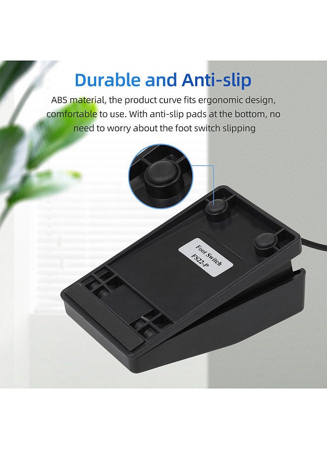FS22-PM USB Single Foot Switch Multifunctional Customized Foot Pedal Mechanical Switch for Image Acquisition Music Game Control