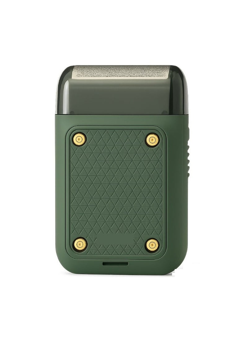 ماكينة حلاقة رجالي  V-353 احترافية بشبكة مزدوجة رأس حلاقة مرن شحن USB وقت تشغيل 60 دقيقة بطارية 600 مللي أمبير مع مؤشر LED وفرشاة تنظيف - Image 1