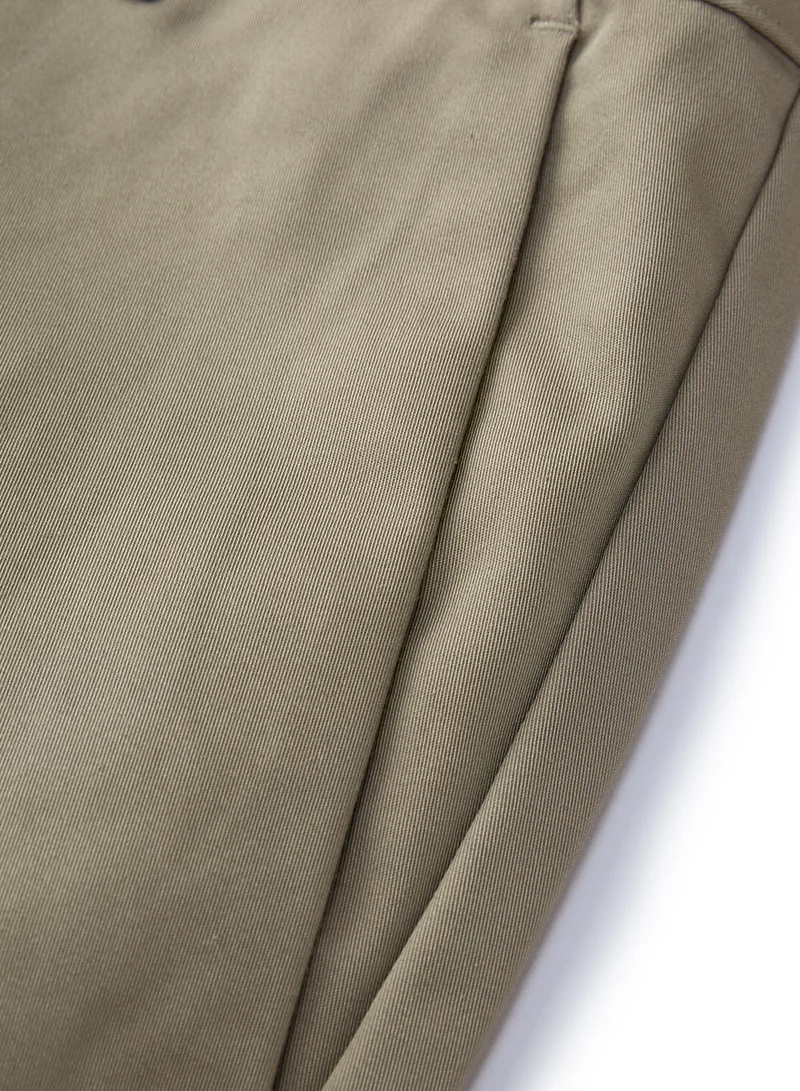 GIORDANO Men's Comfort Stretch Khaki Pants