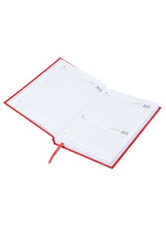 FIS FIS Diary 2025 English (Saturday & Sunday Combined) A5, Red - FSDI90E25RE  - Image 2