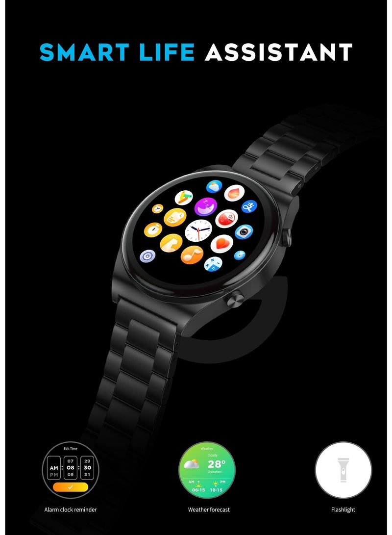 جي تاب ساعة ذكية G-Tab GT3 Pro Max بمكالمات عبر البلوتوث ساعة لياقة وتتبع صحي  قياس معدل ضربات القلب، الأكسجين في الدم SpO2، وتتبع النوم مقاومة للماء IP68 أوضاع رياضية متعددة - Image 3