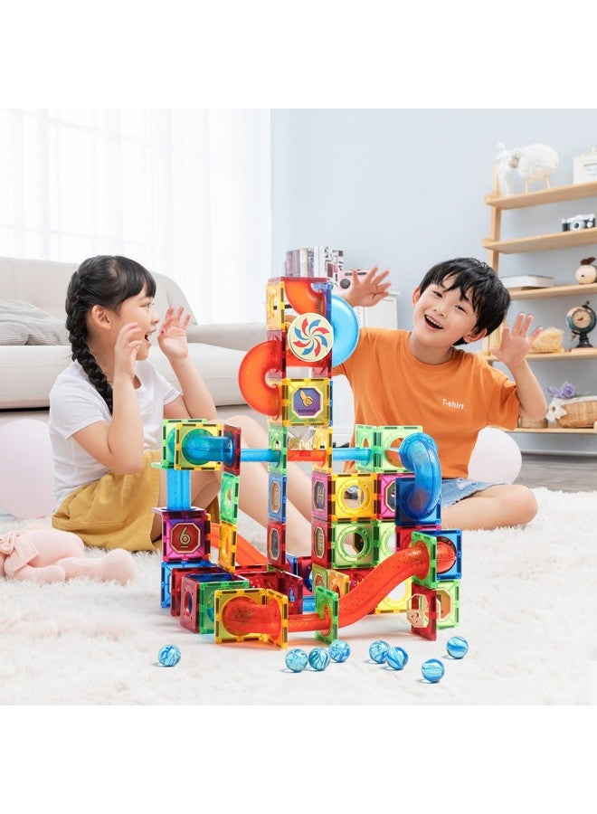 Magblock 176 Pcs Marble Run Magnetic Tiles Set Stem Building Blocks Gift For Boy Girls Develop Children'S Brain And Learning Educational Magnet Tiles For Age 48 Toys - Image 5