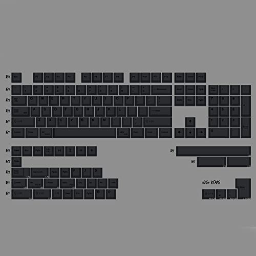 mintcaps PBT Gray Keycaps Set 144 Keys Cherry Profile DYE-Sub Custom ISO ANSI Keycaps for 61 64 87 104 108 Cherry MX Switches Mechanical Keyboards - Image 2