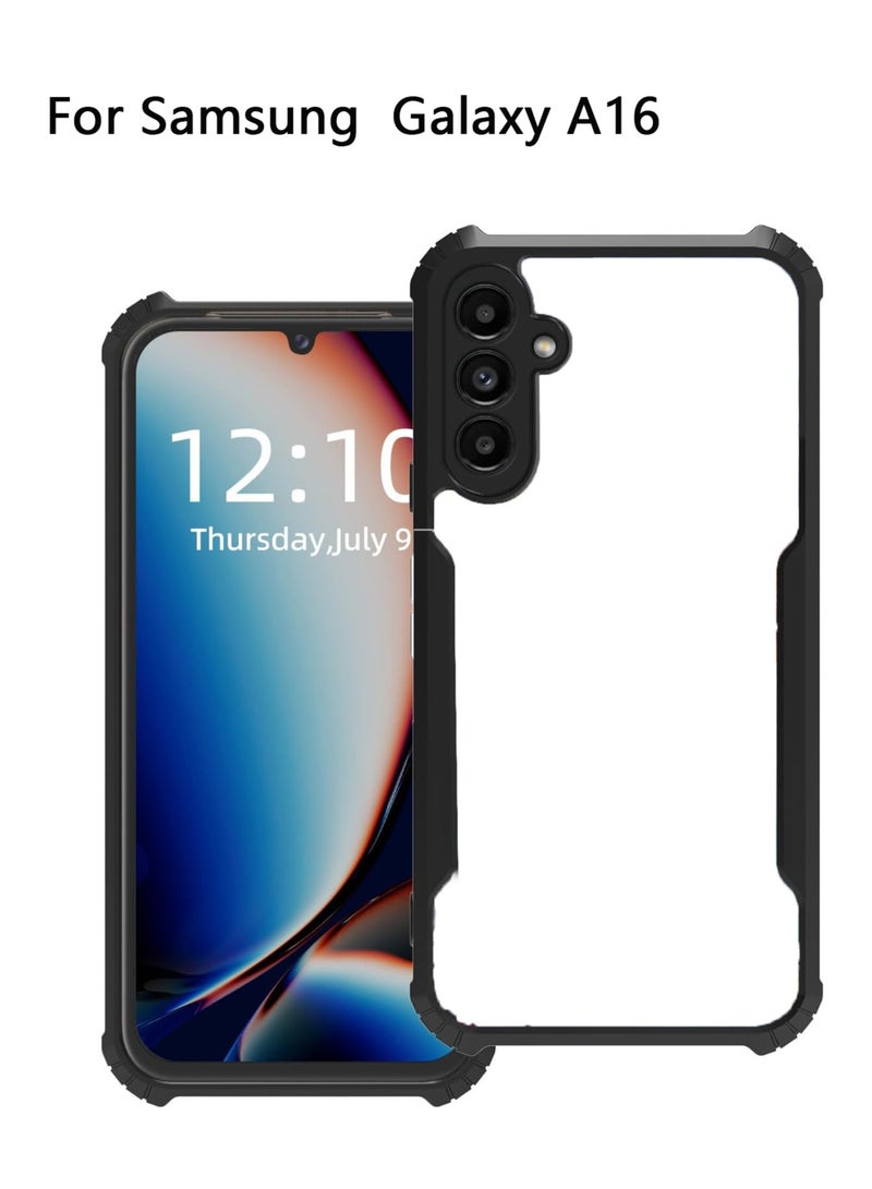 For Samsung Galaxy A16 Case Soft TPU with Acrylic Back, Full-Body Drop Proof Phone Case Shockproof Protective Cover - Image 1