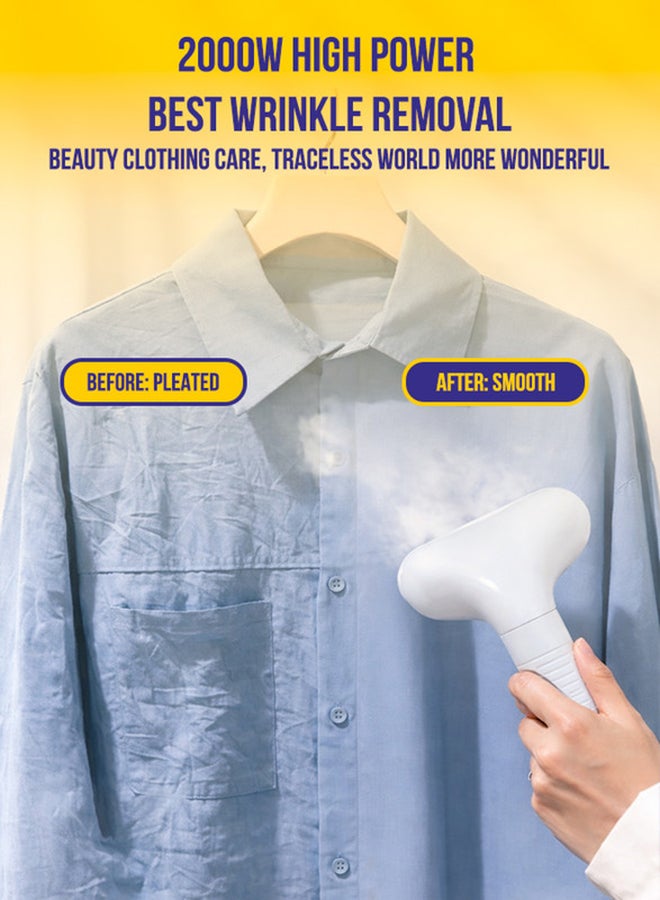 SONASHI Garment Steamer – Mechanical Control with 11 Fabric Levels | 1.7L Water Tank, 33–39g/min Steam Flow | Auto Power Off & Overheat Protection | Extendable Aluminium Pole, ABS Hanger | 1.7 L 2000 W SGS-329 Blue - Image 5