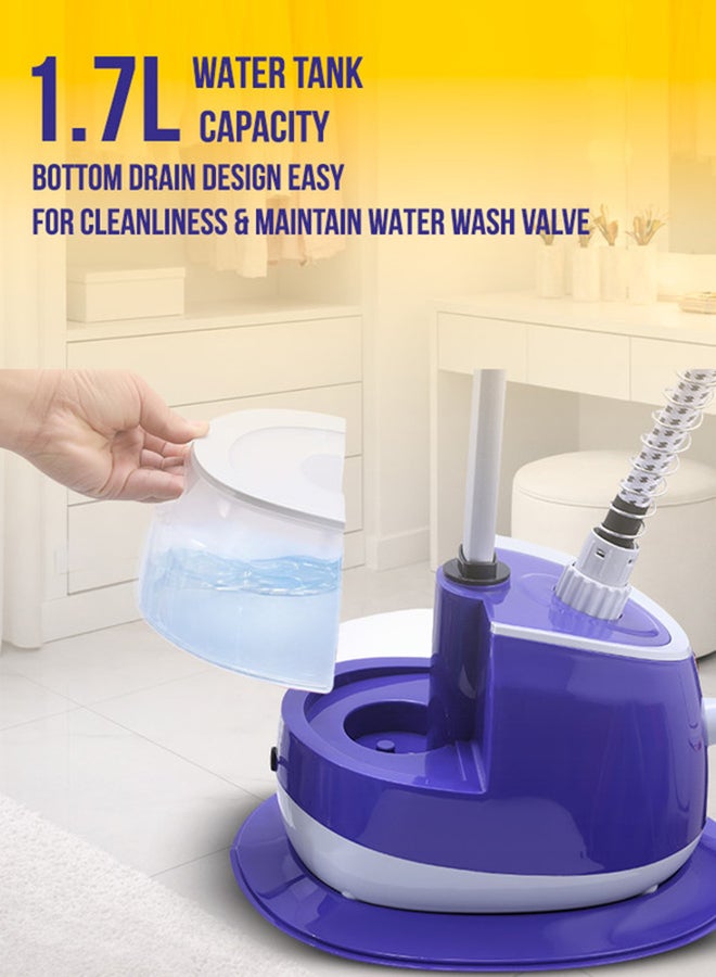 SONASHI Garment Steamer – Mechanical Control with 11 Fabric Levels | 1.7L Water Tank, 33–39g/min Steam Flow | Auto Power Off & Overheat Protection | Extendable Aluminium Pole, ABS Hanger | 1.7 L 2000 W SGS-329 Blue - Image 4