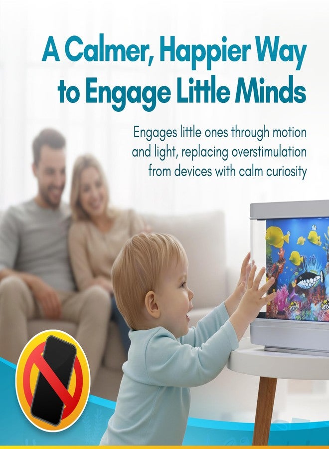 Linda's Essentials Linda’s Essentials Fake Fish Tank for Kids and Adults, Fake Aquarium Decorative Lamp, Artificial Fish Tank with Moving Fishes, Artificial Aquarium Night Light, Plug in Moving Lamp - Image 5