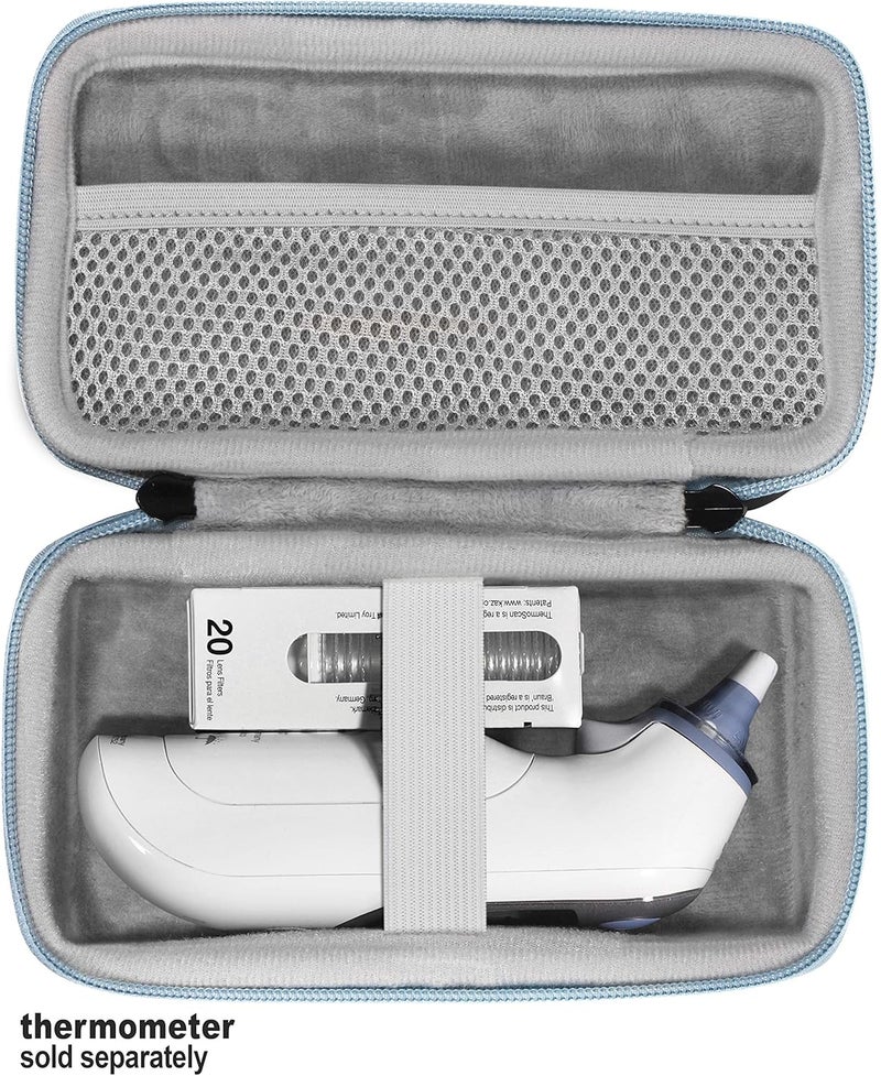 CaseSack حافظة مقياس الحرارة للأذن/مقياس الحرارة بالأشعة تحت الحمراء مثل براون ثيرمو سكان 7، 7+، 5 IRT6500، 3؛ آي بروفين، آي هيلث، ميلدسيكس، كيه دي تي، إيزي إيست، كاندي كير، لاميغ، هوجوم، جود بيبي، فامي دوك، أنثسانيا - Image 2