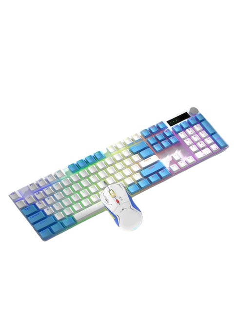 Wired USB keyboard and mouse suit FV-Q600 , 104 Keys Mechanical Gaming Keyboards and Mouse Combo, for comfort office and home