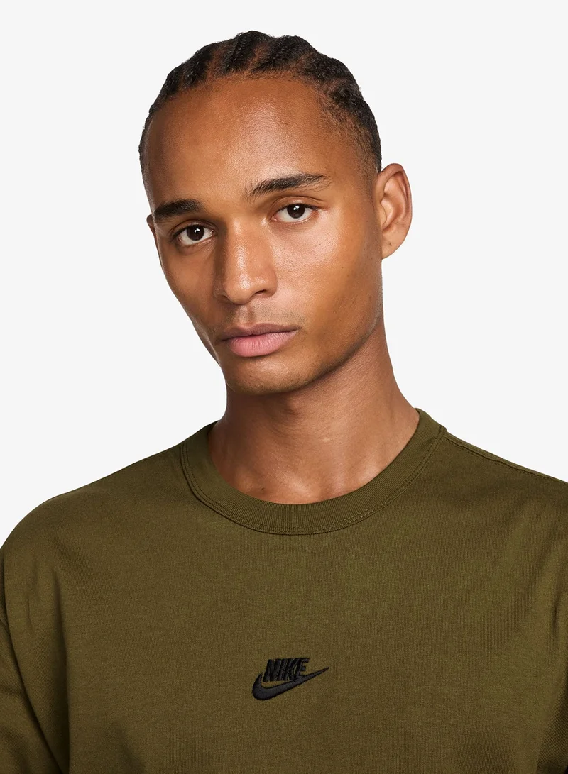 Nike OLIVE FLAK Nsw Premium Essential Sustainable T-Shirt for Men | Best Price UAE