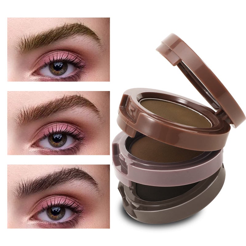 Boobeen 3 Color Eyebrow Powder Palette, Waterproof Eyebrow Makeup, Brow Definer to Shape Perfect Brow - Image 2