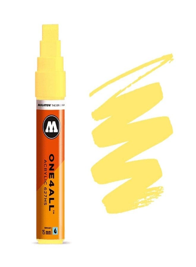 Molotow ONE4ALL Acrylic Paint Marker, 15mm, Zinc Yellow, 1 Each (627.201) - Image 1