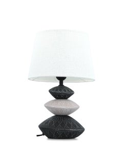 Micasa 60W E27 Base Scratch-Resistant Elegant Decorative Ceramic Table Lamp Multicolor 23 x 23 x 35.5 cm D4487-BLACK  - Image 1