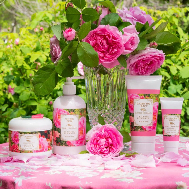 Camille Beckman Glycerine Hand Therapy Cream, Glycerine Rosewater, 8 Ounce - Image 4