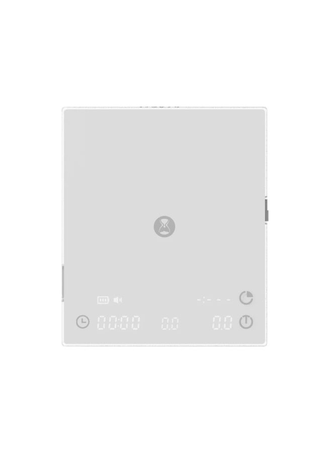 TIMEMORE Mirror Basic 3 Coffee Scale, 2000g Capacity, 0.1g Precision, USB-C Rechargeable Digital Brewing Scale, White - Image 5