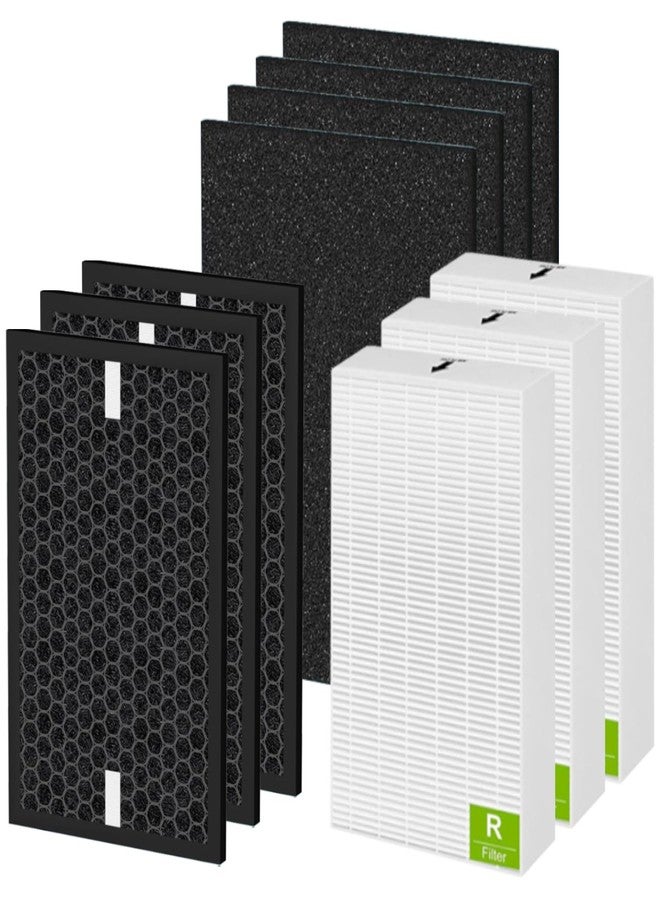 HOMFILBIT HPA5100B Replacement Filter for Honeywell InSight HPA5100 HPA5150 and PowerPlus HPA3100 Air Purifiers, 3 Pack HRF-R1/R2(R) + 3 Pack HRFSC1(S) + 4 Pack HRF-A100(A) HRF-ARVP100 - Image 1