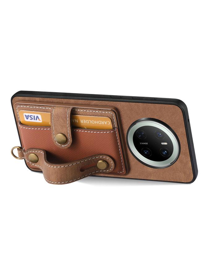 erorex Case For Huawei Mate 70 Retro Cross Wristband Wallet Leather Back Phone Case - Image 3