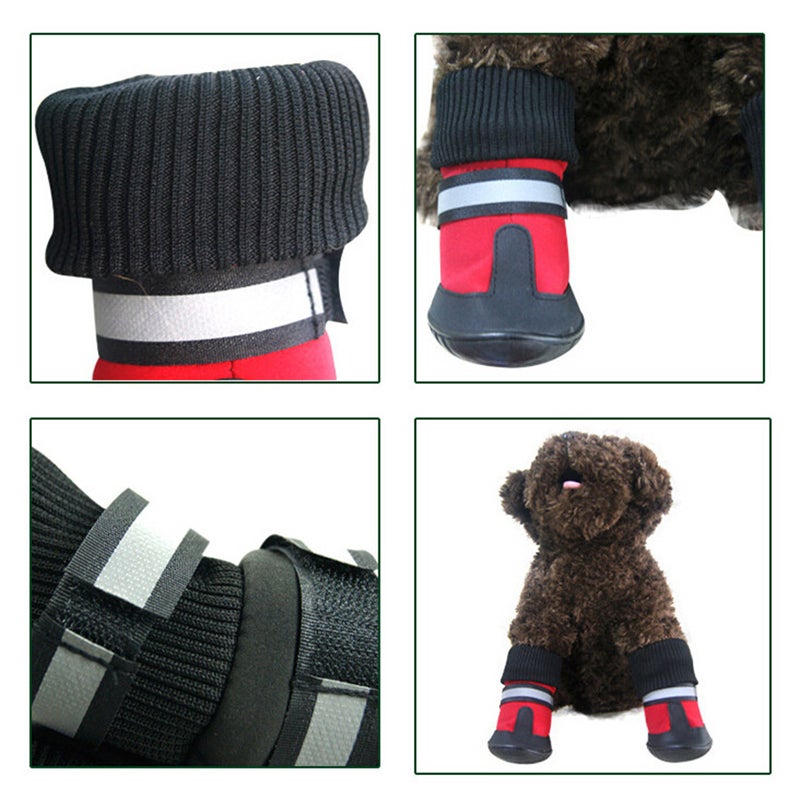 Dog Rain Booties Snow Boots Protective Shoes Dog Rain Booties Size - Image 3