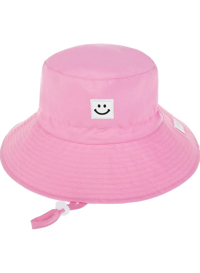 BreeJooy Baby Sun Hat UPF 50+ Smile Face Toddler Bucket Hat Wide Brim Baby Summer Hat for Boys Girls - Image 4