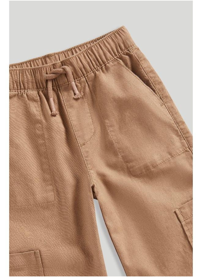 mothercare Linen Cargo Trousers  - Image 1