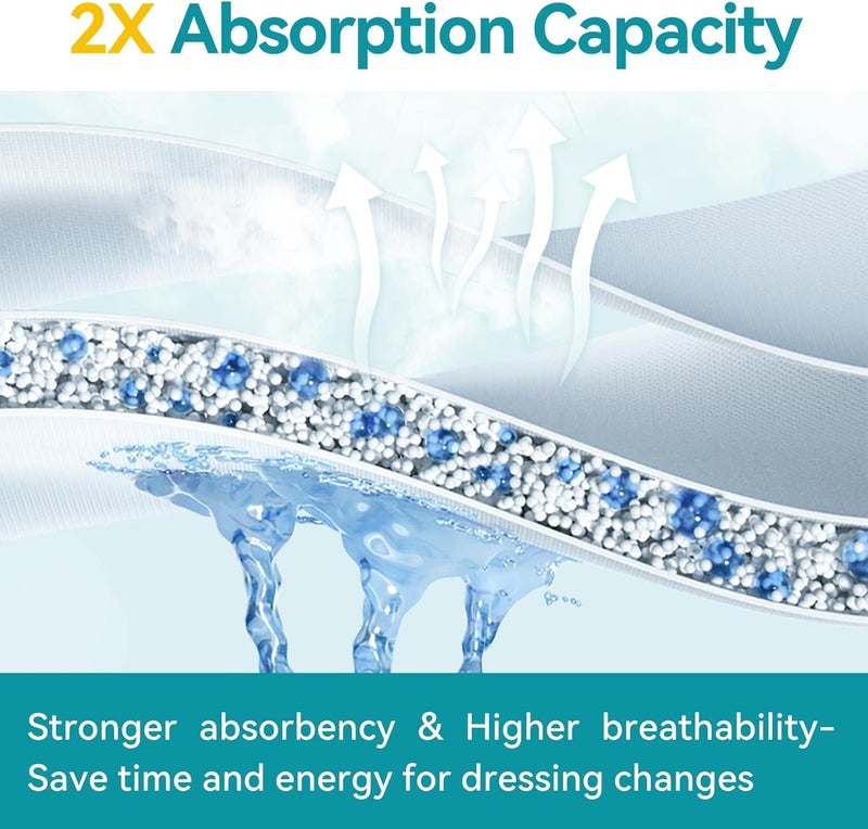 Dimora ضمادة فوم سيليكون ديمورا مع حواف  ناعمة للغاية 4x4 - Image 3