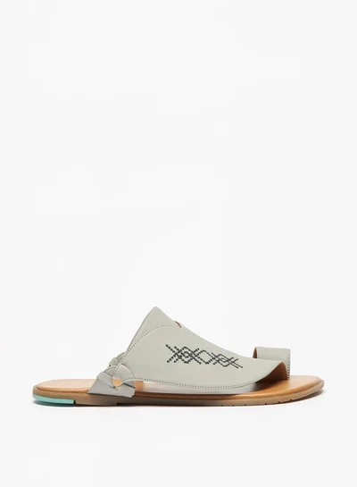 Al Waha Men's Printed Slip-On Arabic Sandals