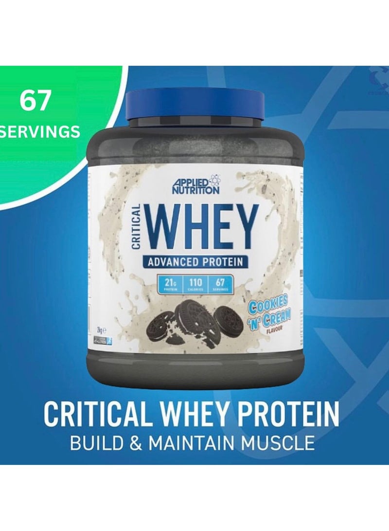 Applied Nutrition Critical Whey Advanced Protein Cookies & Cream 2kg - Image 4
