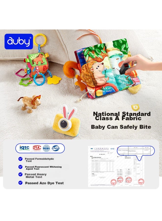 Auby Baby Cloth Book Early Education 0-12 Months Infant Toddler Toy Parent-child Interactive Training Newborn Welcome Gift Box - Image 5