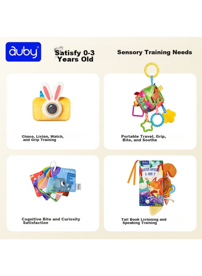 Auby Baby Cloth Book Early Education 0-12 Months Infant Toddler Toy Parent-child Interactive Training Newborn Welcome Gift Box - Image 2
