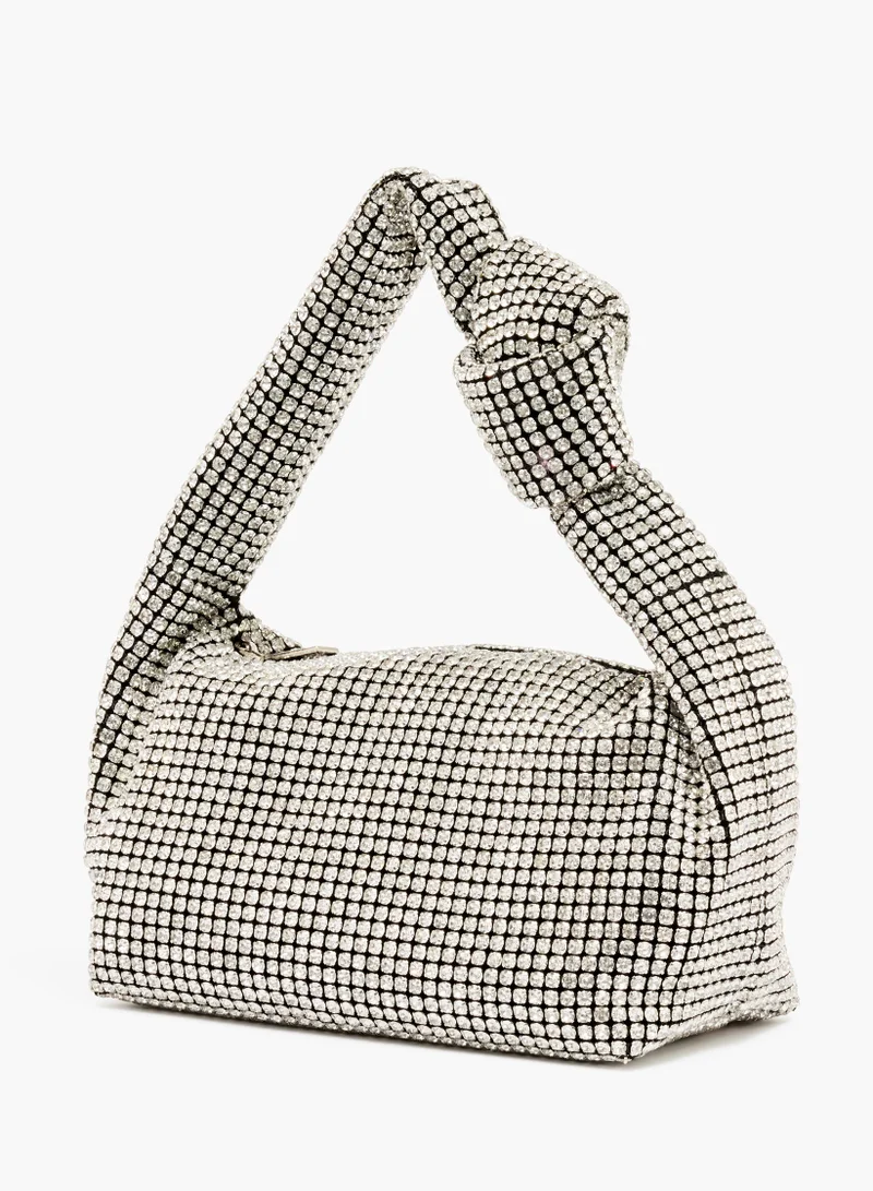 French Connection Knot Diamante Bag