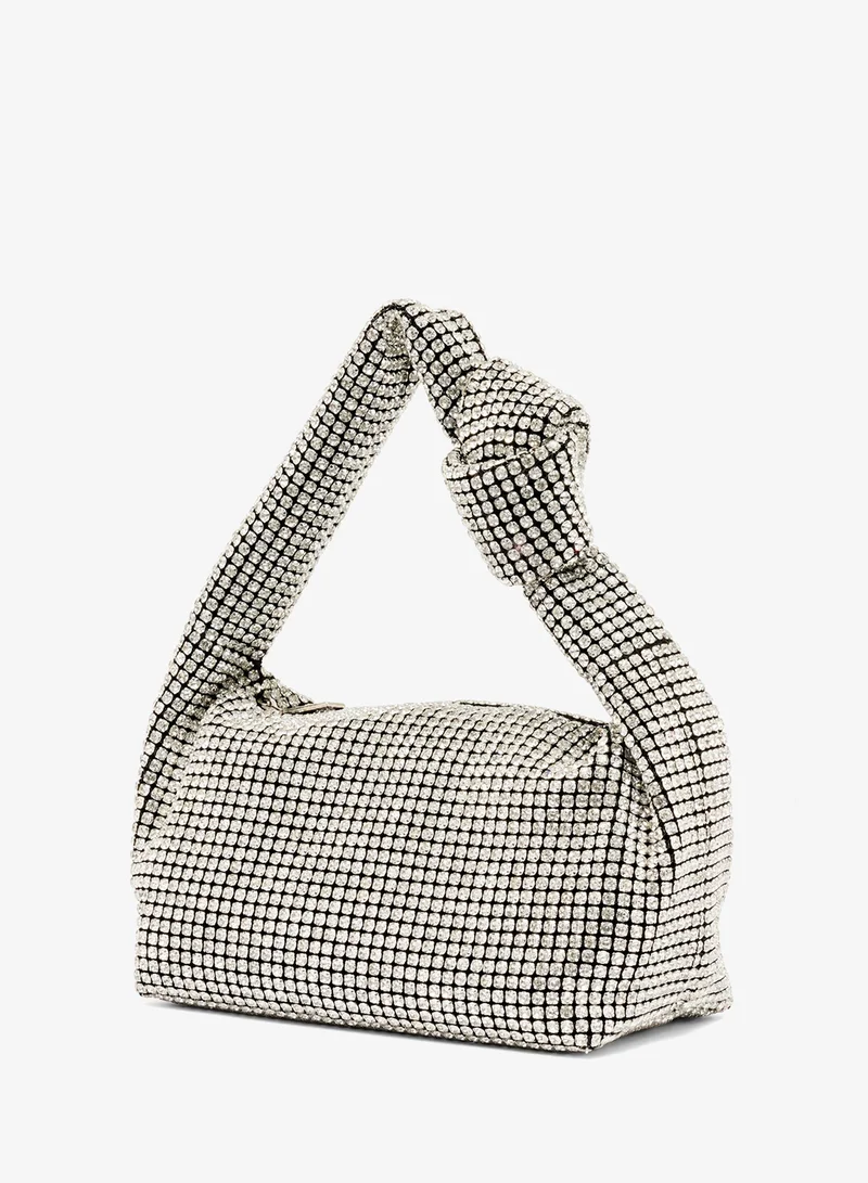 French Connection Knot Diamante Bag
