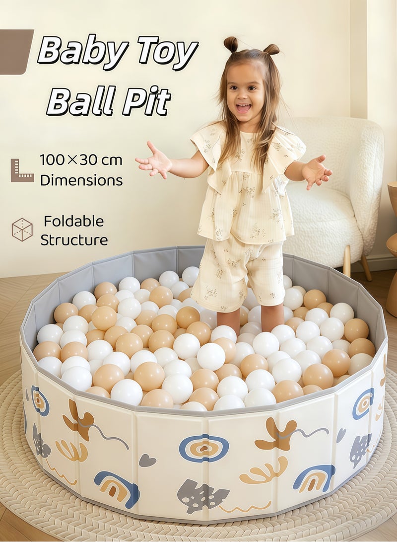 EzzySo Baby Toy Ball Pit,Children's Toy Ball Pit,Round Kids' Ball Pit,Double Oxford Cloth Ball Pit,Indoor and Outdoor Game Kids Play Ball Pool,Folding Portable Ball Pool,Sandbox Pool,Baby Ball Pool,Swimming Pool,Portable Bathtub,Pet Dog Bath Pool,for Outdoor Indoor,for Baby/Toddlers (Balls Not Included) - Image 1