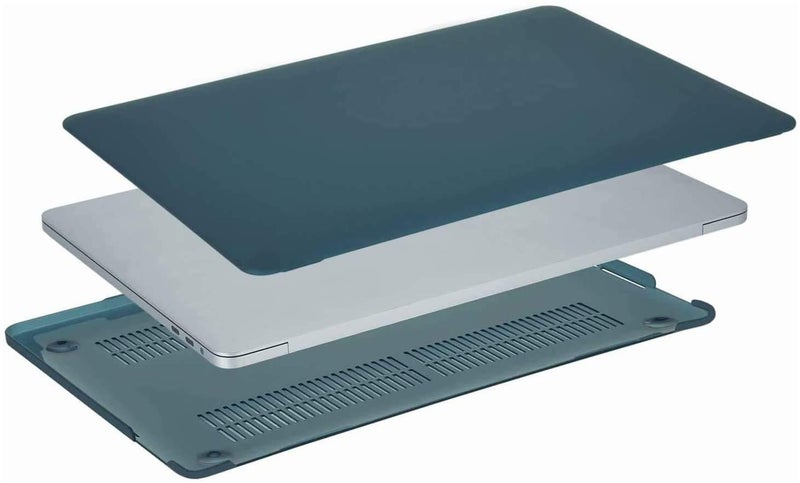 Moca Hard Shell Cover Case for Old MacBook Air 13 13.3 inch A1466 A1369 (2010-2017 Release) MacBook Air Shell Cover Case (Deep Green) - Image 3