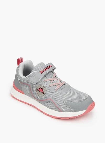 Kappa Girls' Panelled Sports Shoes with Hook and Loop Closure