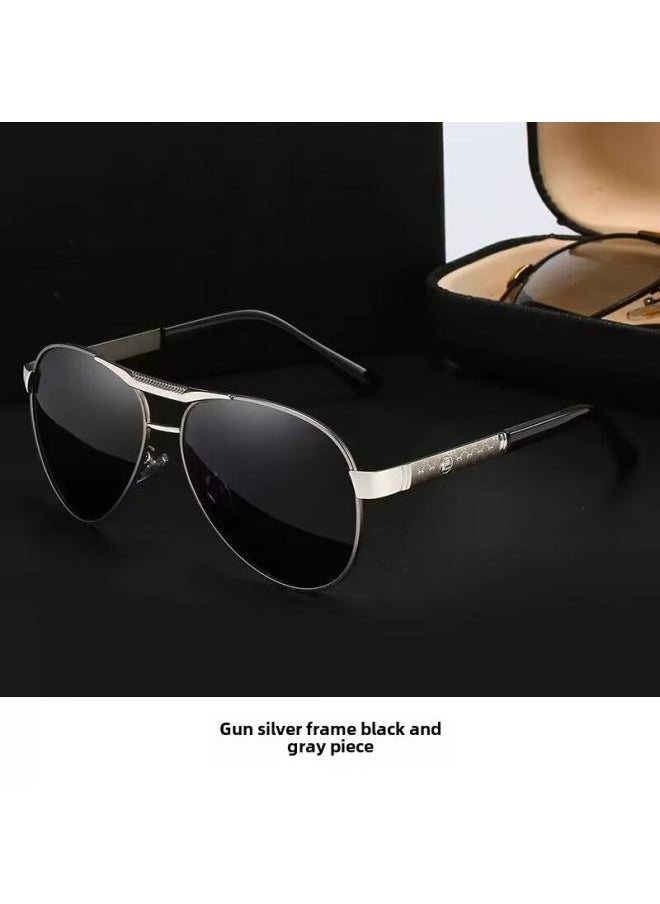 Generic Huang Xiaoming High-definition Day And Night Dual-use German Polarized Sunglasses For Men's Driving Special Color-changing Sunglasses Trendy Fishing Glasses 