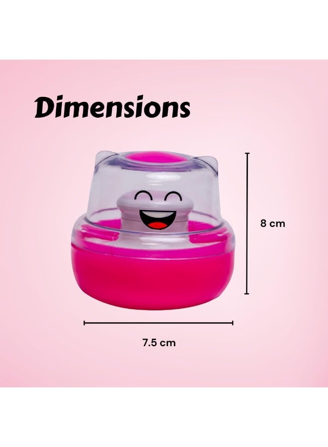 ادور مجموعة منتفخة البودرة من Adore WOW - منتفخة بودرة ما بعد الاستحمام للعناية بالطفل مع صندوق حامل بودرة التلك المحمول (وردي مبتسم) - Image 2