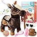 Marsjoy Black Walking Pony Toy Musical Singing Dancing Plush Interactive Walk Along Toy Horse with Leash Pony Robot Stuffed Animal for Boy Girl Ages 3 H 1181 Age 3 - Image 4