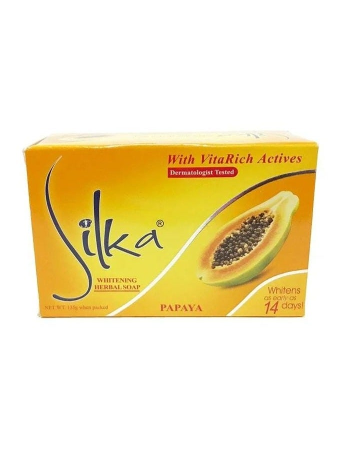 Silka 6-Piece Papaya and Herbal Bath Soap Set 135grams  - Image 2