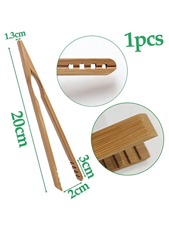 Bamboo Bamboo Cooking Clamp Wood Bamboo Tester Eco-friendly Reusable Bifteck Claw for Kitchen Restaurant Tea Claw 20cm 1 Piece  - Image 2