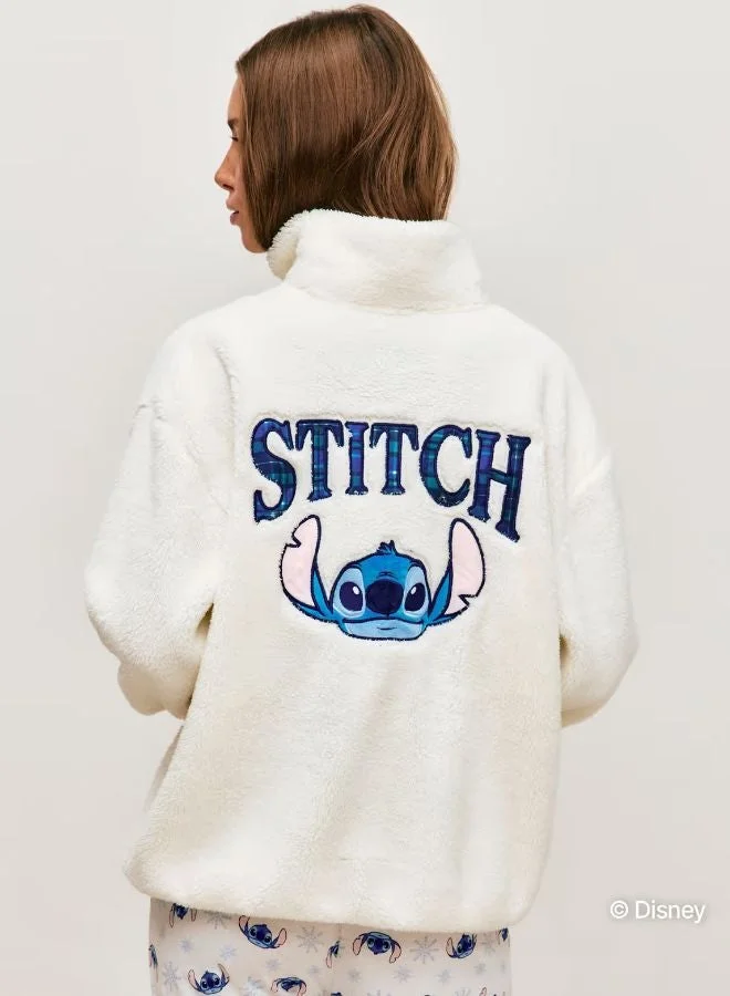 UNDIZ Stitch sherpa sweatshirt