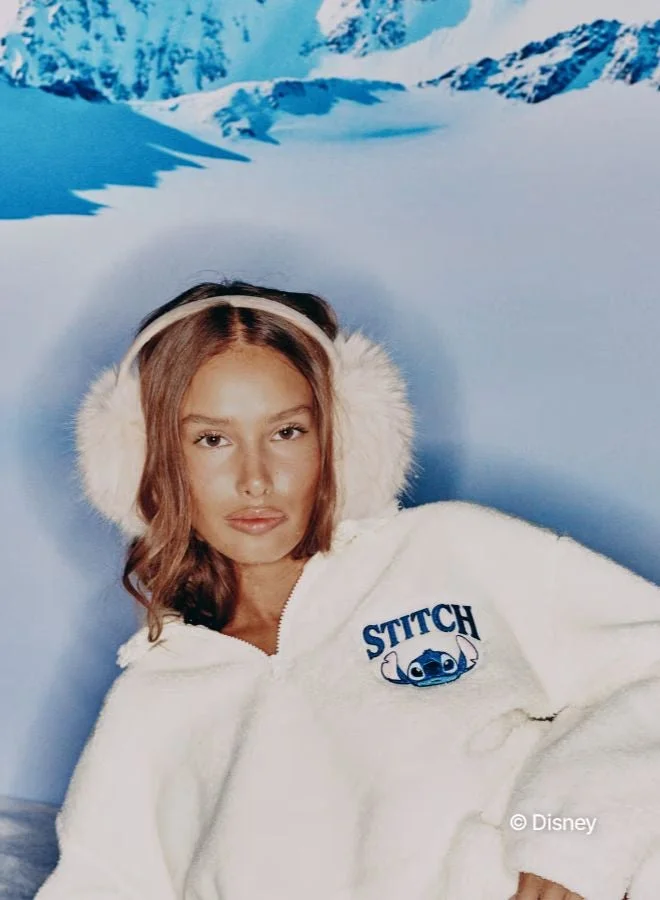 UNDIZ Stitch sherpa sweatshirt