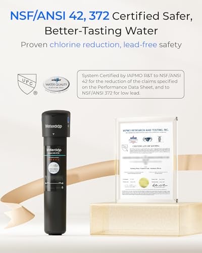 Waterdrop 15UA Under Sink Water Filter System, 2 Years, Reduces Lead, Chlorine, Bad Taste & Odor, Under Counter Water Filter Direct Connect to Kitchen Faucet, NSF/ANSI 42 Certified, USA Tech - Image 4