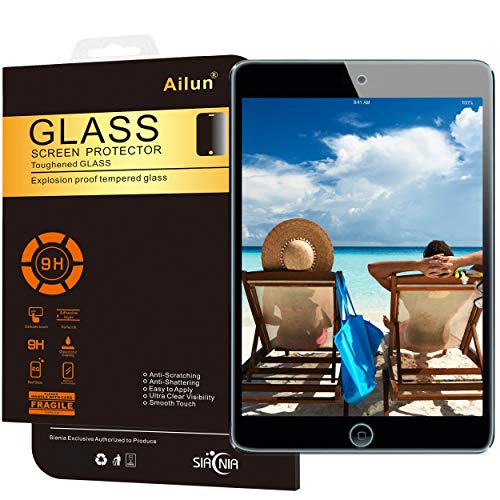 Ailun Screen Protector for iPad Mini 4, iPad Mini 5 2019 2Pack Tempered Glass 2.5D Edge Ultra Clear Transparency Anti Scratches Case Friendly - Image 2