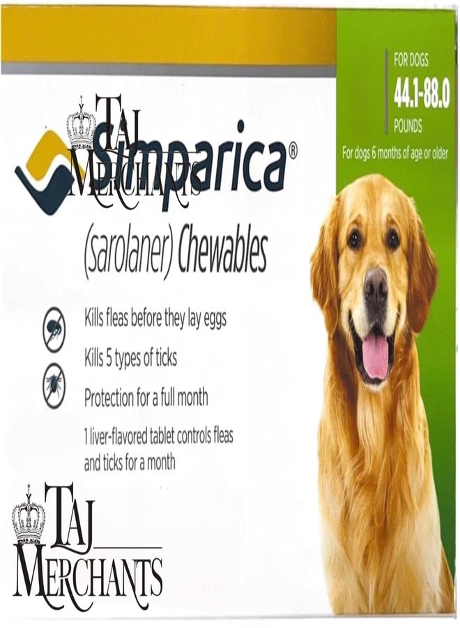 (OG) TM Presents SIMPAR I CA Chewable Tablets for Dogs of (20-40 kg)|| (1 Box [6 Tablets])