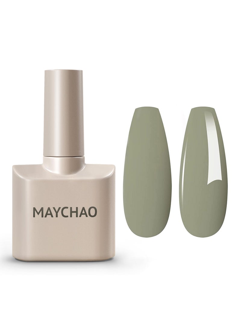 MAYCHAO MAYCHAO 15ML Olive Green Gel Nail Polish 1Pc Sage Green Gel Polish Soak Off UV LED Nail Polish Nail Art Starter Manicure Salon DIY at Home 05 OZ 