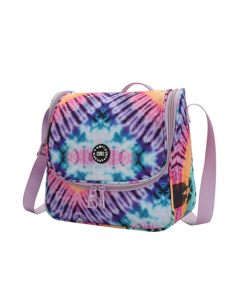 CUBS Tie Dyed Waterproof lunch bag with adjustable shoulder strap carrying your favorite meals to school, work or while traveling - Image 2