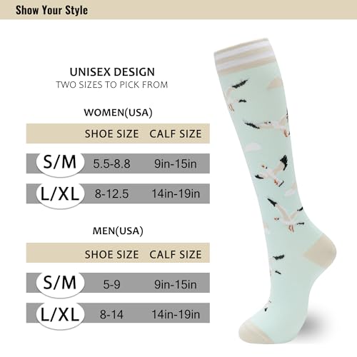 fenglaoda Compression Socks for Women Men 3 Pairs Graduated Compression Support Circulation Socks for Nurses - Image 2